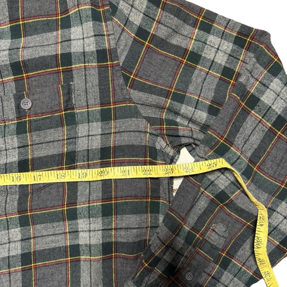 Weatherproof Vintage Men's Blue Green White Tartan Button-Down Plaid Size Large - Picture 6 of 8